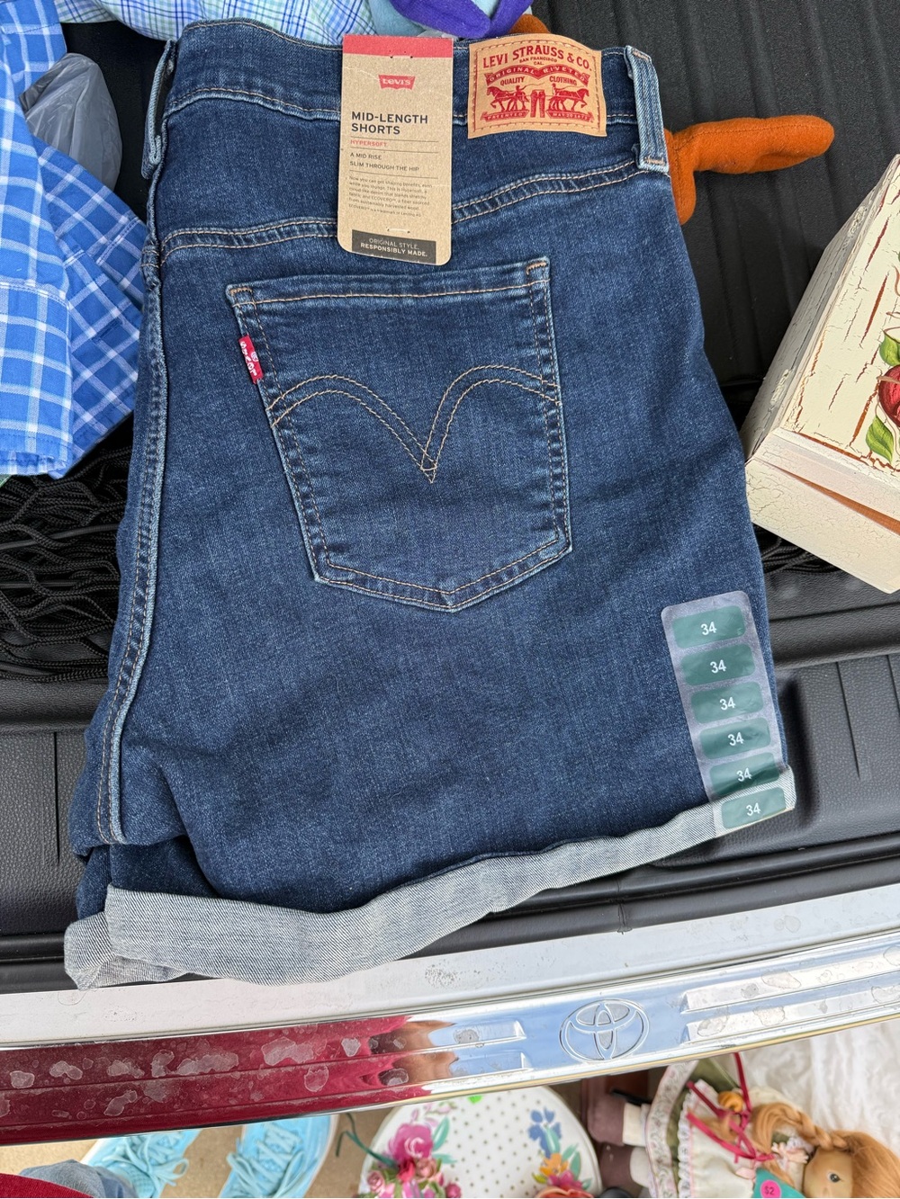 Levi's Dark Blue Men's Relaxed Denim Shorts